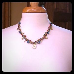 Multi colored beaded necklace
